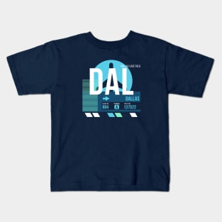 Dallas (DAL) Airport // Sunset Baggage Tag Kids T-Shirt